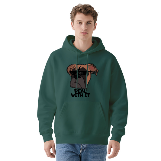 Deal With It Pixel Bulldog Hoodie