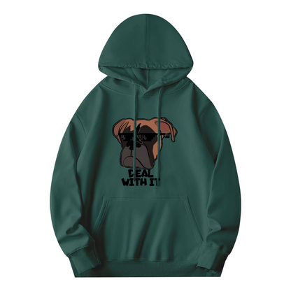 Deal With It Pixel Bulldog Hoodie