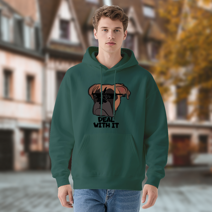 Deal With It Pixel Bulldog Hoodie