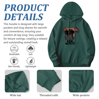 Deal With It Pixel Bulldog Hoodie
