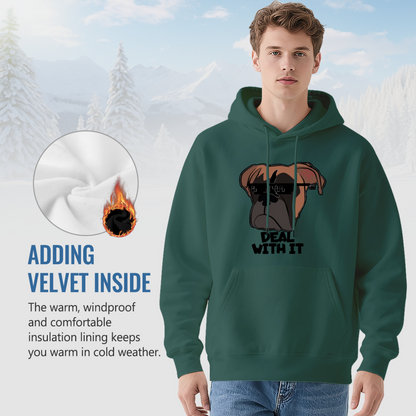 Deal With It Pixel Bulldog Hoodie