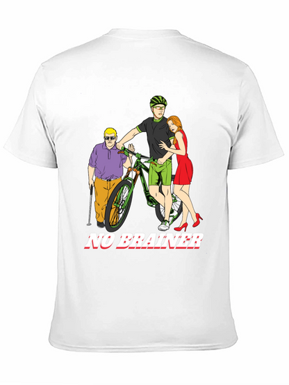 Humorous No Brainer Graphic T-Shirt