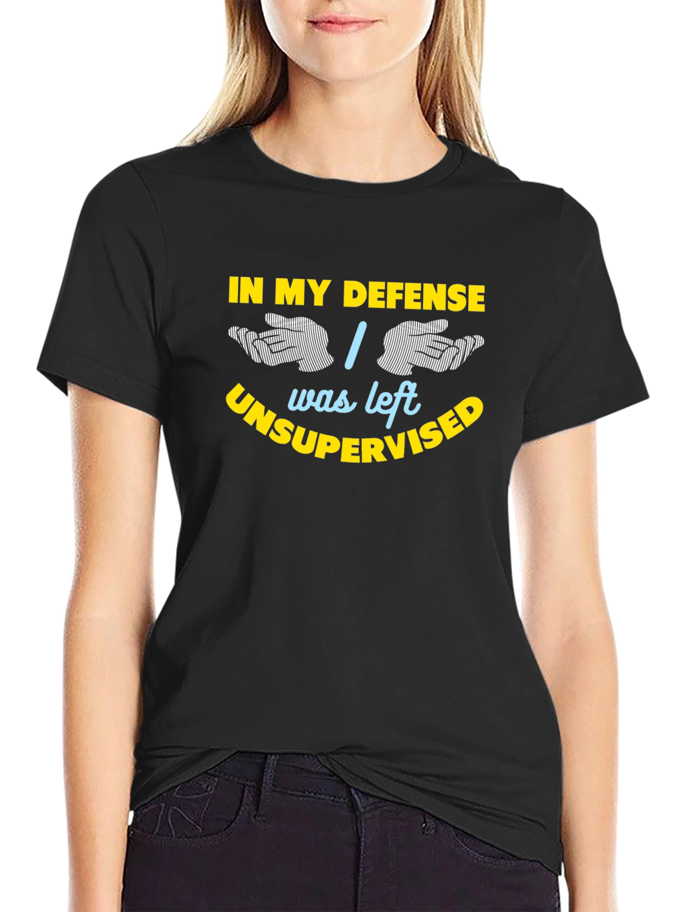 In My Defense Funny Sarcastic Graphic T-Shirt