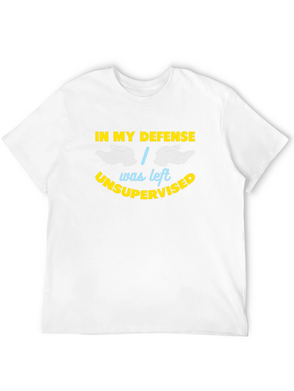 In My Defense Funny Sarcastic Graphic T-Shirt