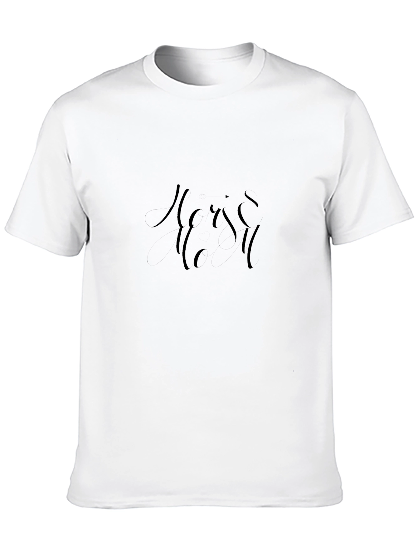 Mens Black T-shirt with Subtle Graphic