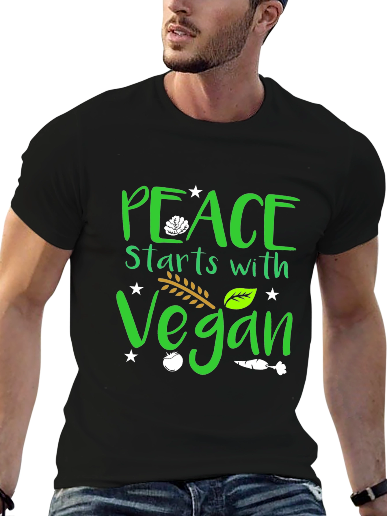 Peace Starts with Vegan T-Shirt