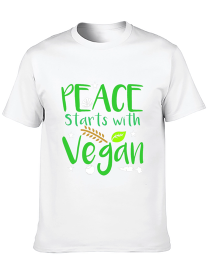 Peace Starts with Vegan T-Shirt
