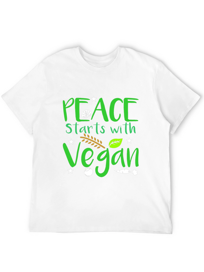 Peace Starts with Vegan T-Shirt