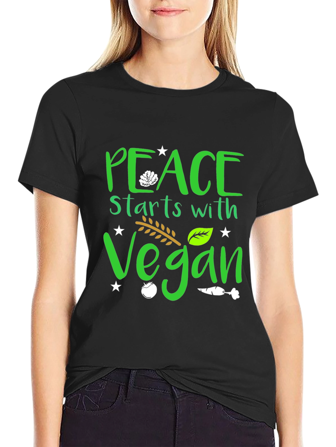 Peace Starts with Vegan T-Shirt