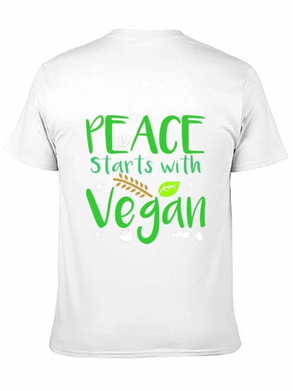 Peace Starts with Vegan T-Shirt