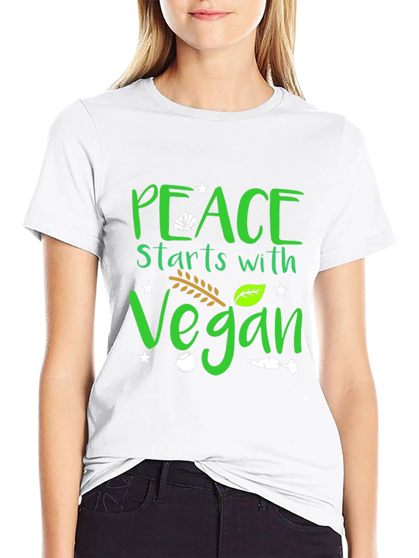 Peace Starts with Vegan T-Shirt