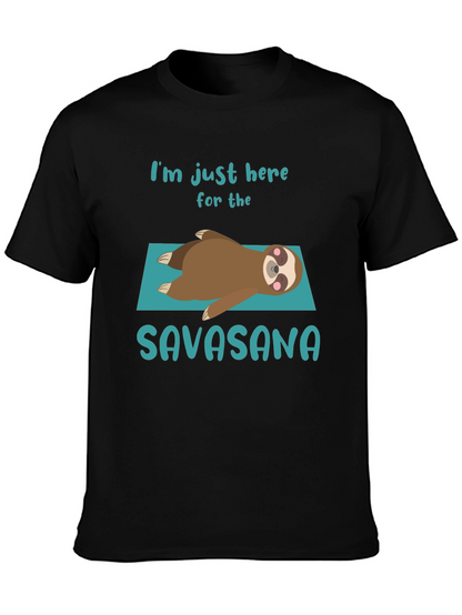 Savasana Sloth T-Shirt - Relaxation Yoga Tee