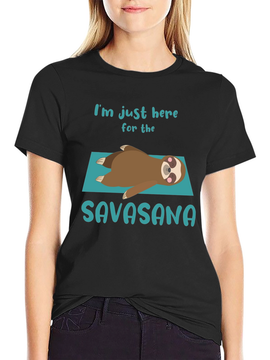 Savasana Sloth T-Shirt - Relaxation Yoga Tee