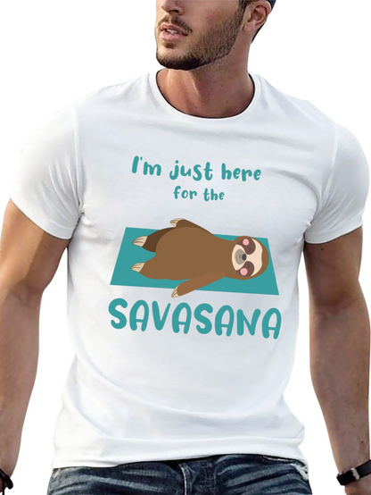 Savasana Sloth T-Shirt - Relaxation Yoga Tee