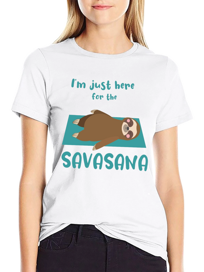 Savasana Sloth T-Shirt - Relaxation Yoga Tee