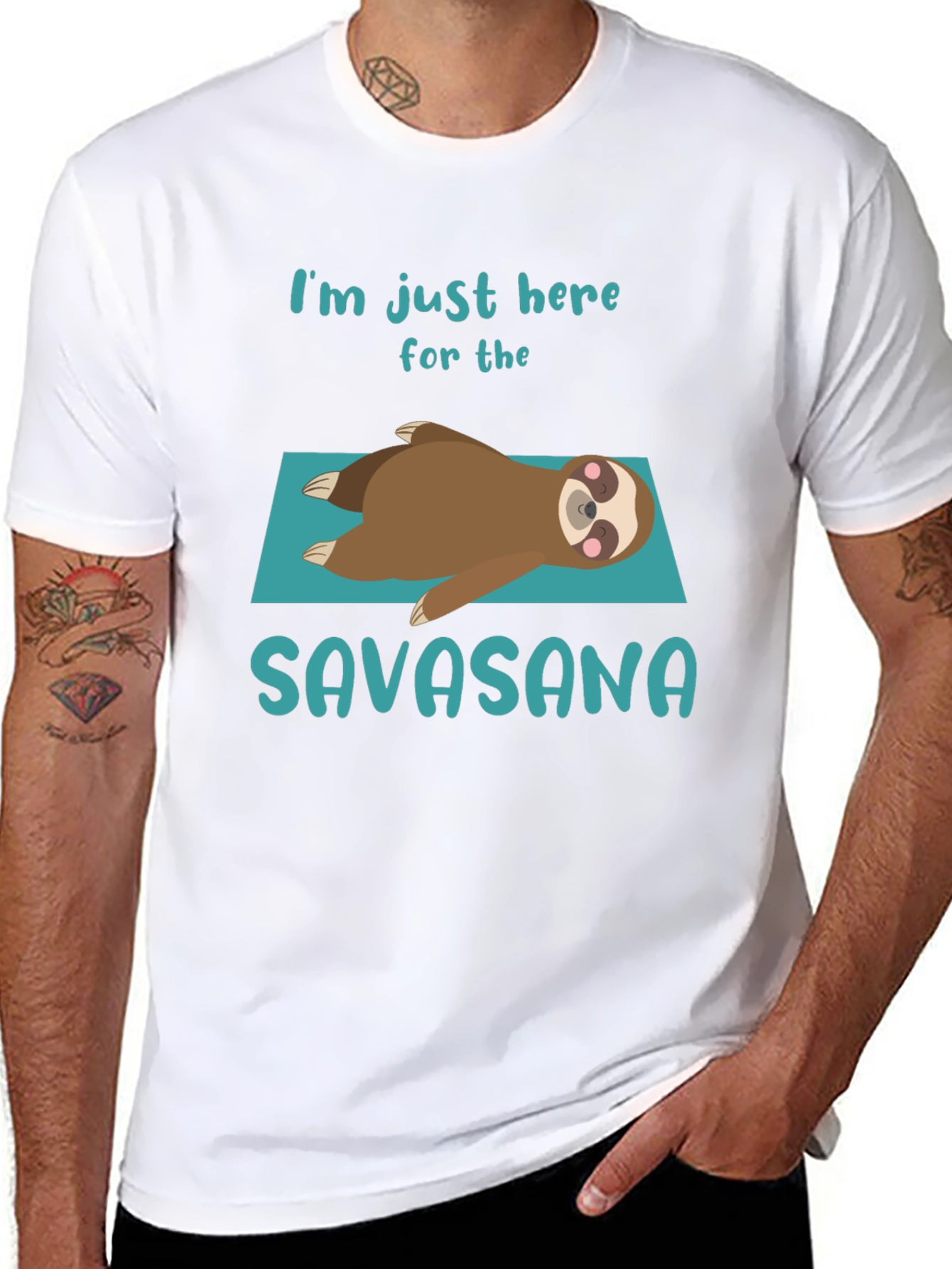 Savasana Sloth T-Shirt - Relaxation Yoga Tee