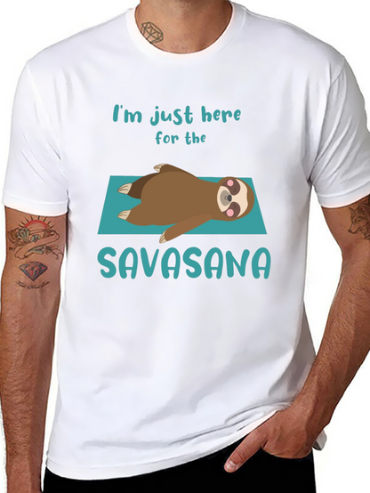 Savasana Sloth T-Shirt - Relaxation Yoga Tee