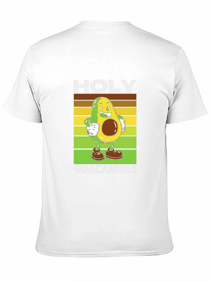 Holy Guacamole Black T-Shirt - Funny Avocado Design