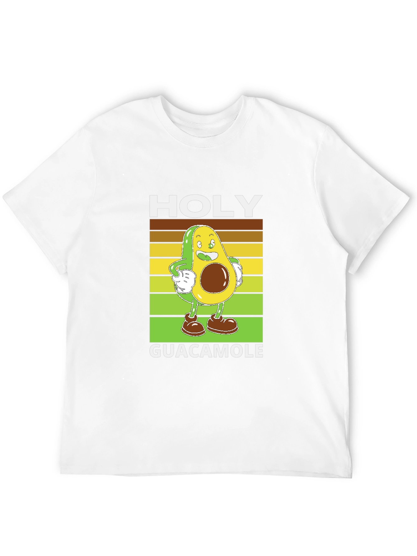 Holy Guacamole Black T-Shirt - Funny Avocado Design