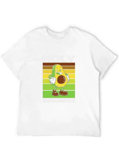Holy Guacamole Black T-Shirt - Funny Avocado Design