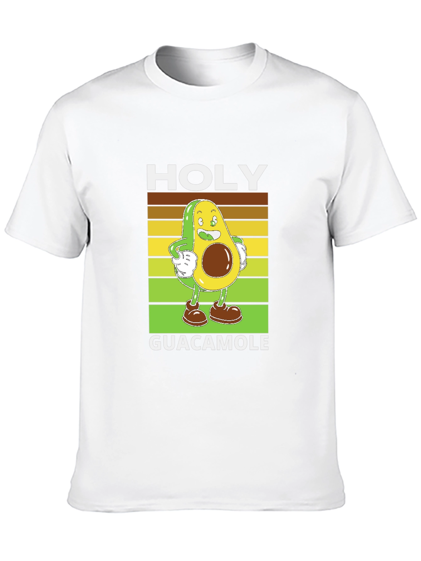 Holy Guacamole Black T-Shirt - Funny Avocado Design