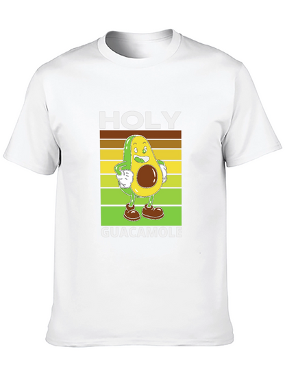 Holy Guacamole Black T-Shirt - Funny Avocado Design