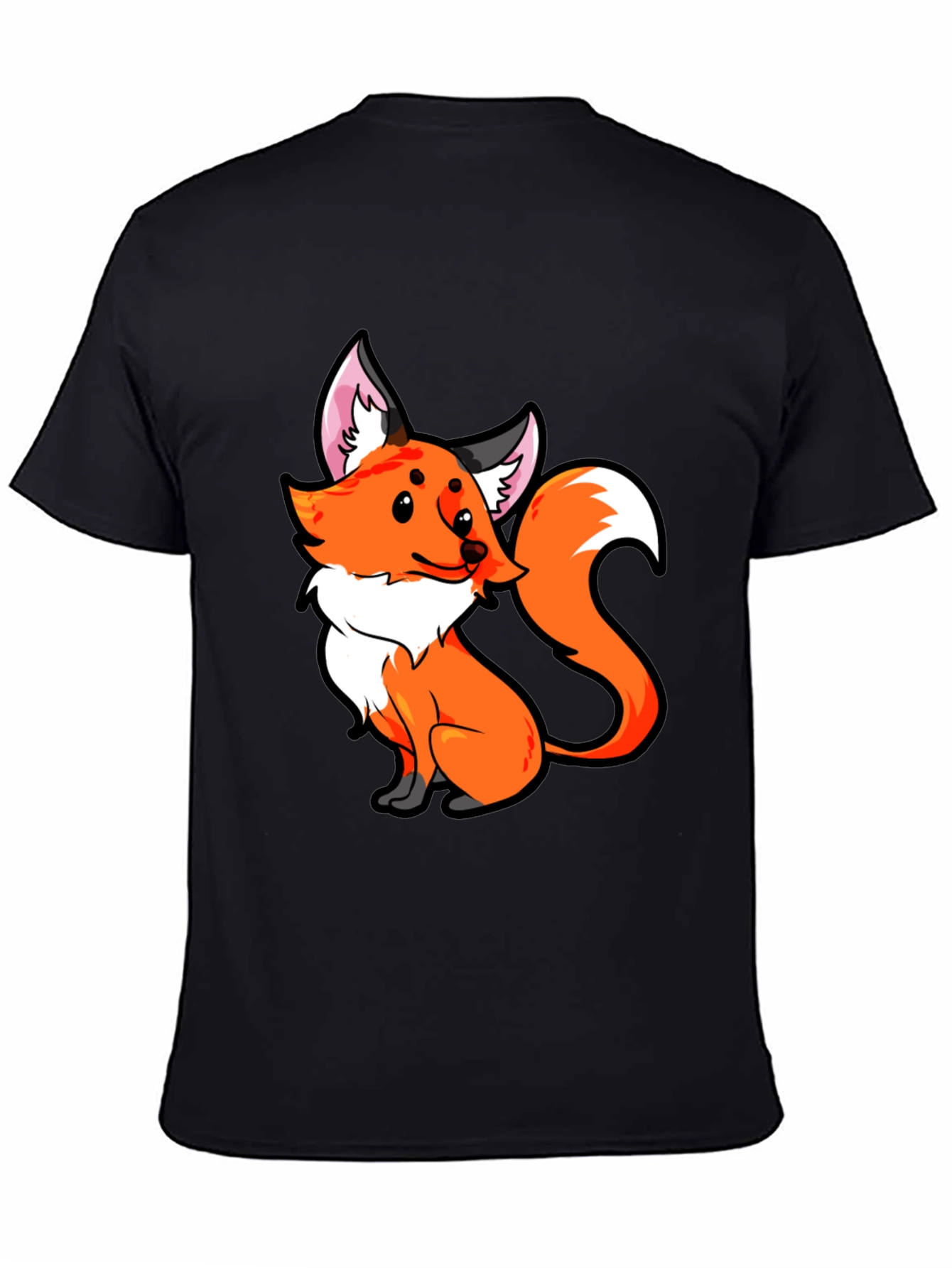 Fox Graphic Tee - Cute Cartoon Animal T-Shirt