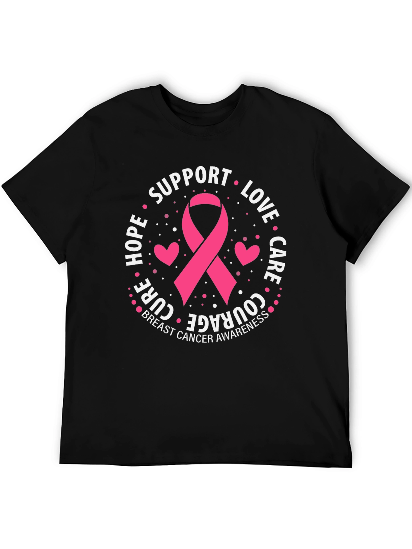 Breast Cancer Awareness Support Ribbon T-Shirt