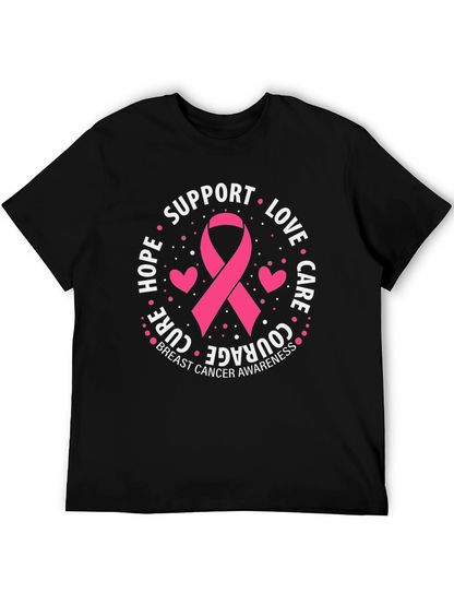 Breast Cancer Awareness Support Ribbon T-Shirt