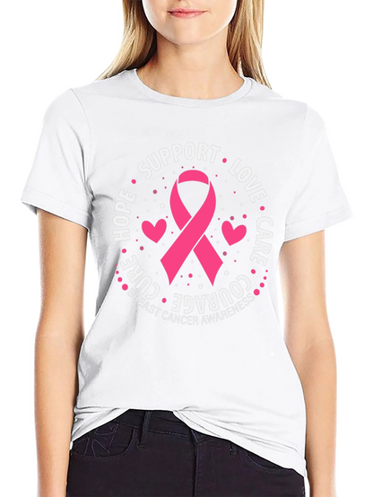 Breast Cancer Awareness Support Ribbon T-Shirt