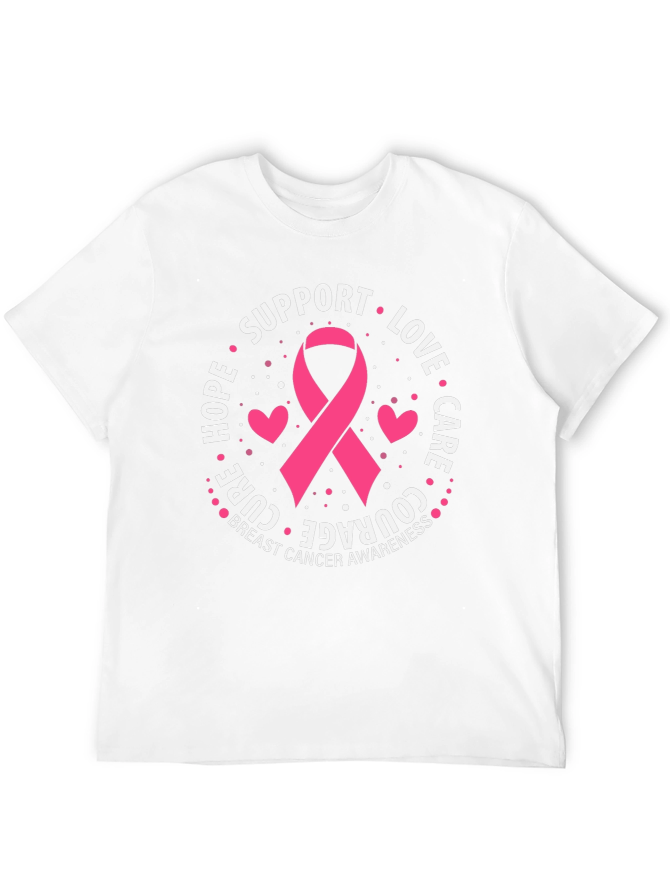 Breast Cancer Awareness Support Ribbon T-Shirt