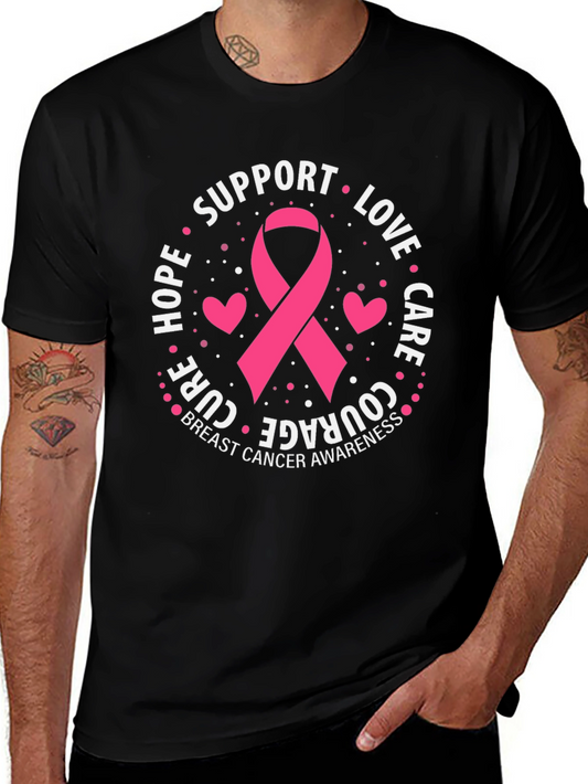 Breast Cancer Awareness Support Ribbon T-Shirt
