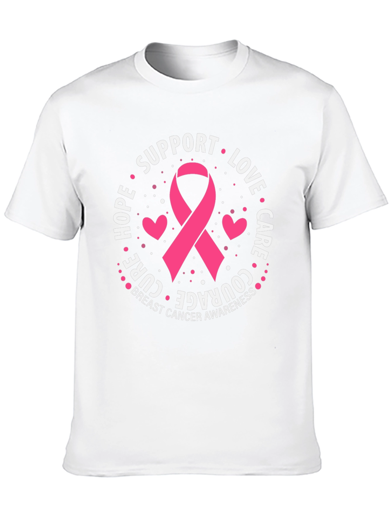 Breast Cancer Awareness Support Ribbon T-Shirt