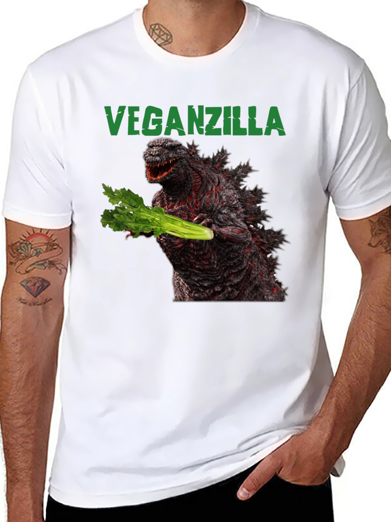 Veganzilla T-Shirt - Vegan Godzilla Tee