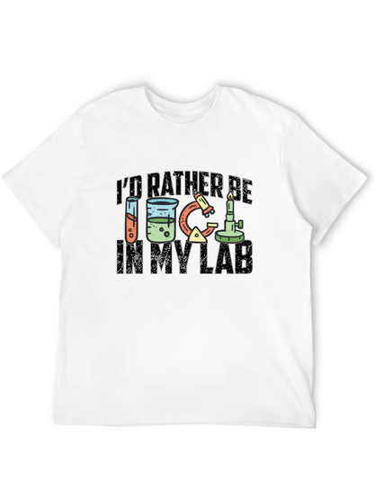 Id Rather Be In My Lab Black T-Shirt