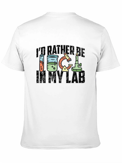 Id Rather Be In My Lab Black T-Shirt