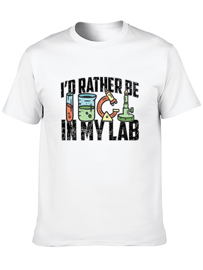 Id Rather Be In My Lab Black T-Shirt