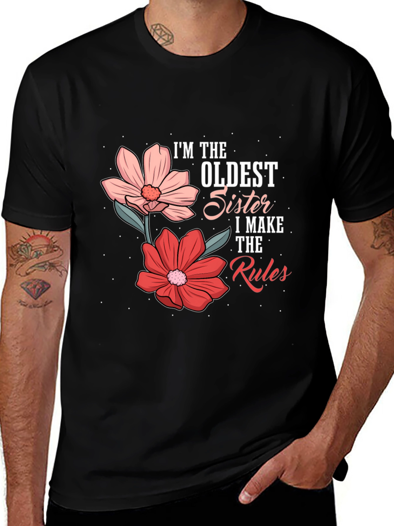 Oldest Sister Rules Graphic Tee