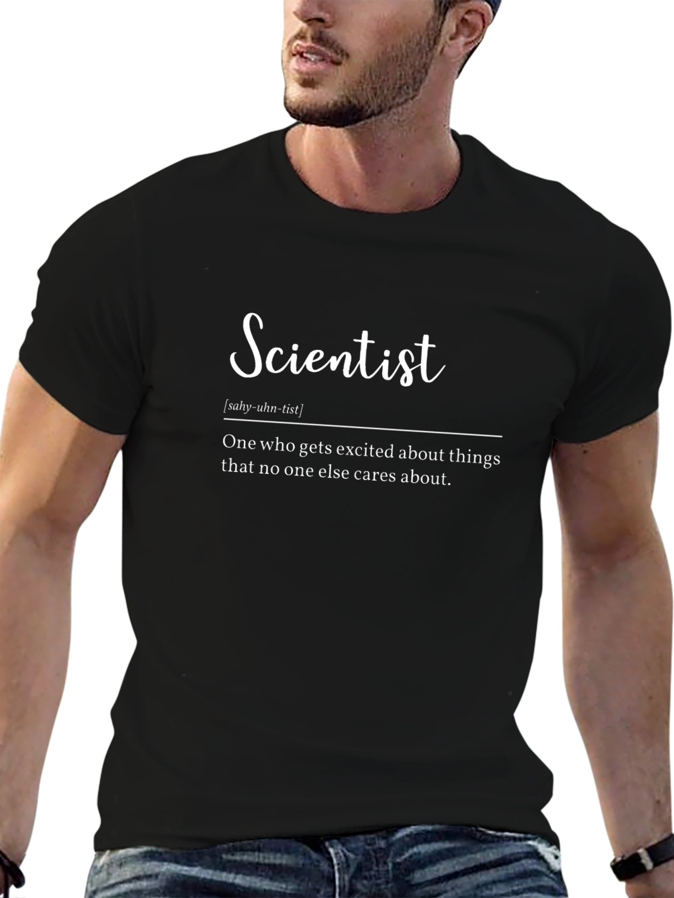 Scientist Definition Black T-Shirt