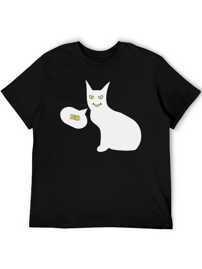 Funny Cat Graphic T-Shirt - Unisex Black Tee