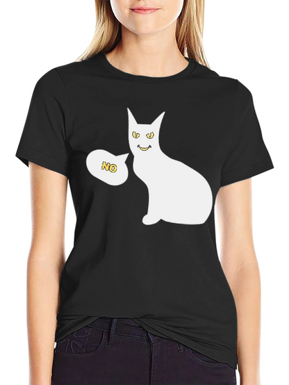 Funny Cat Graphic T-Shirt - Unisex Black Tee