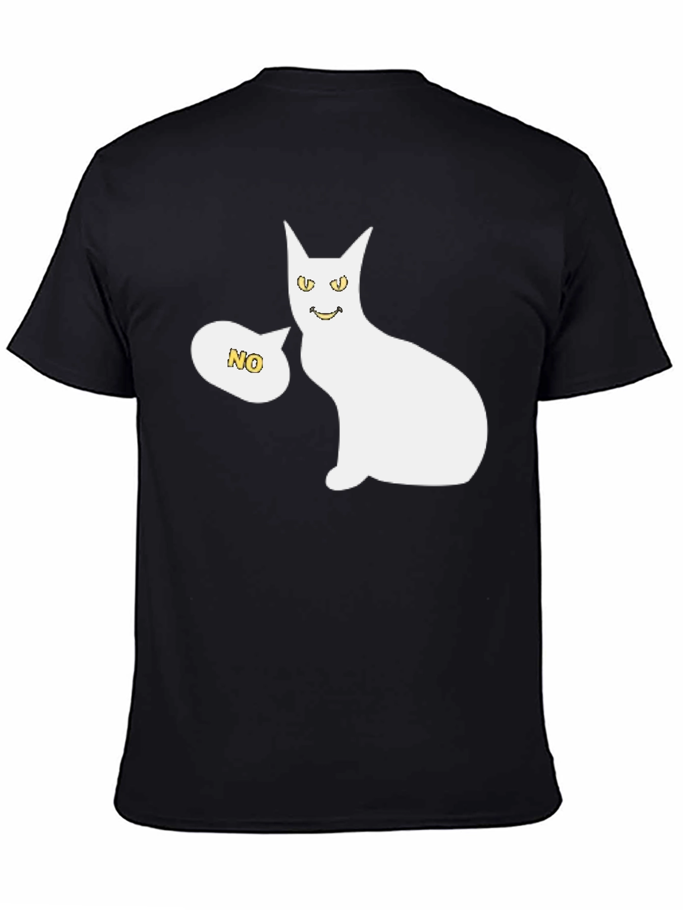 Funny Cat Graphic T-Shirt - Unisex Black Tee