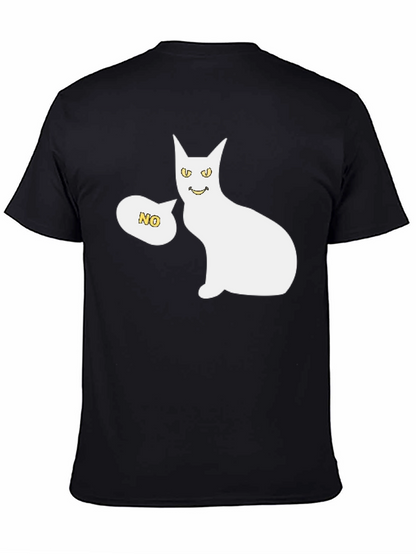 Funny Cat Graphic T-Shirt - Unisex Black Tee