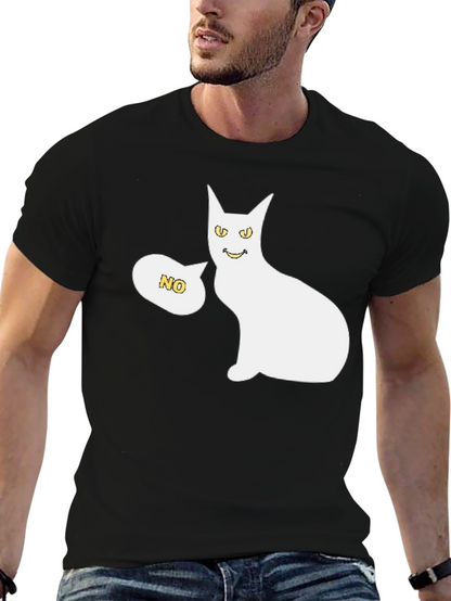 Funny Cat Graphic T-Shirt - Unisex Black Tee