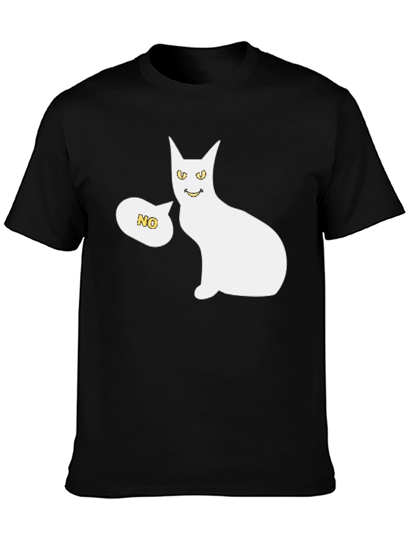 Funny Cat Graphic T-Shirt - Unisex Black Tee