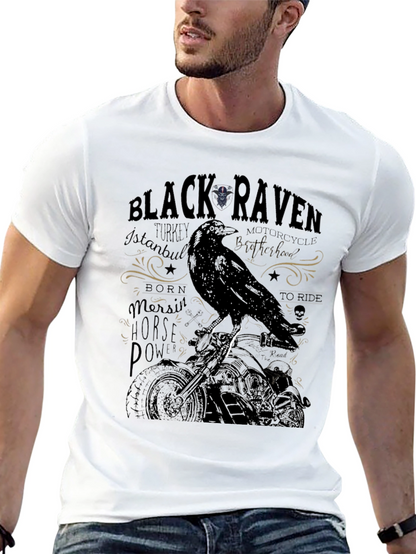 Black Raven Motorcycle T-Shirt - Turkey Istanbul
