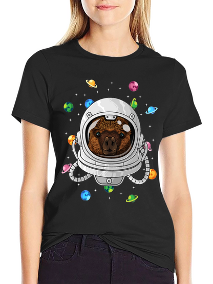 Astronaut Quokka Space T-Shirt