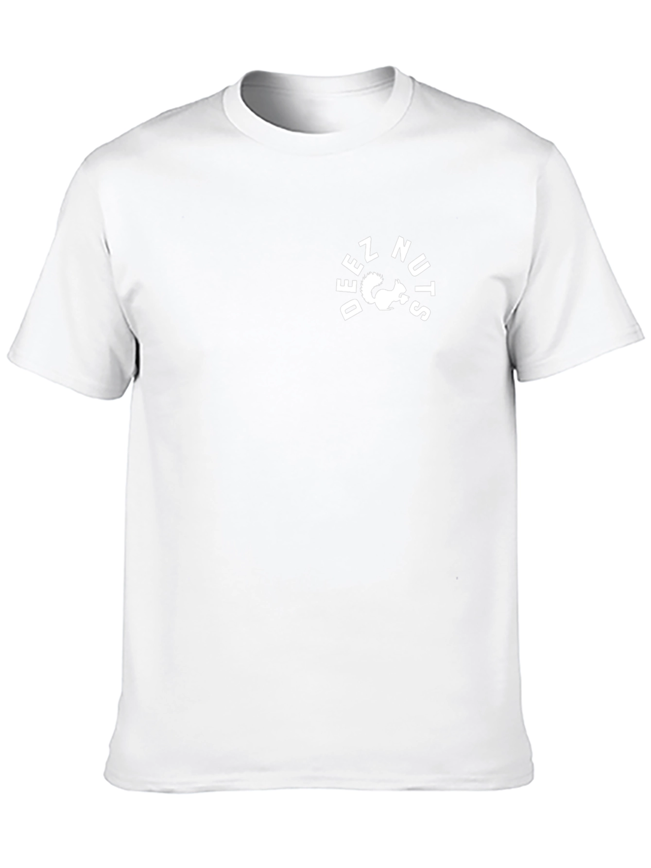 Deez Nuts T-Shirt Squirrel Graphic Black Cotton Tee