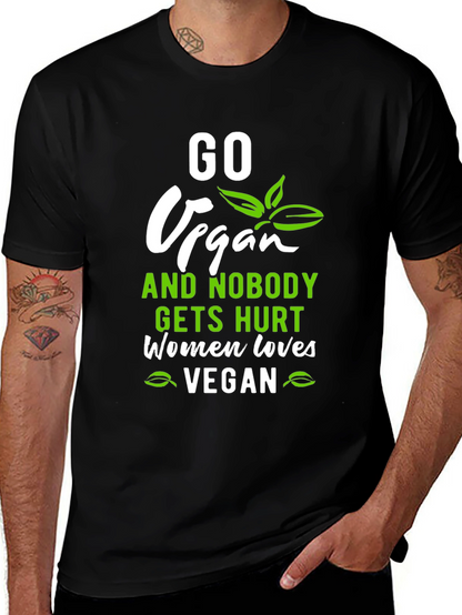 Go Vegan T-Shirt - Women Love Vegan Tee