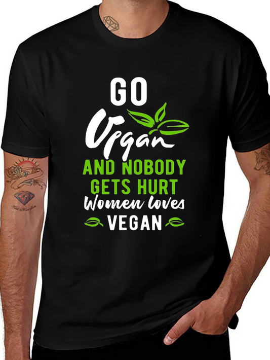 Go Vegan T-Shirt - Women Love Vegan Tee